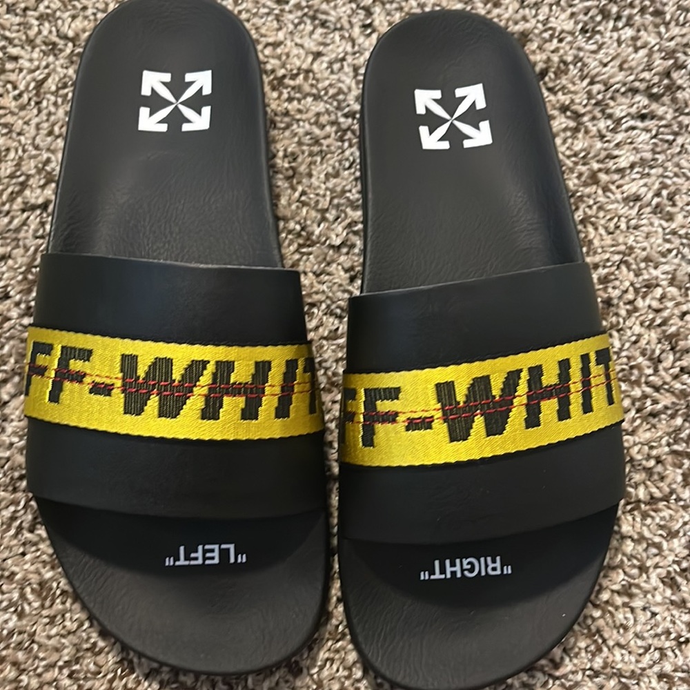 Brand new off white slides